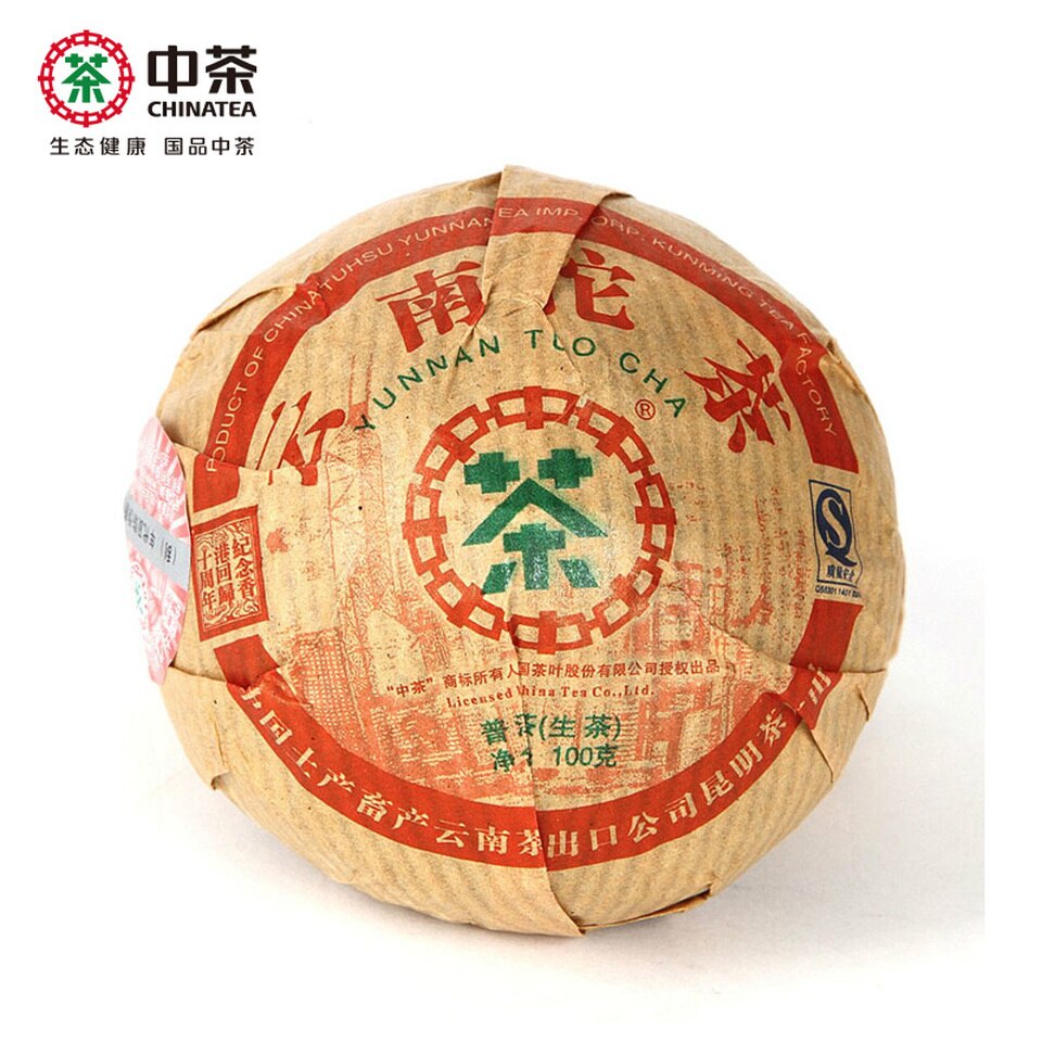 CHINATEA Brand Qing Tuo Pu-erh Tea Tuo 2007 100g Raw